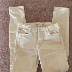 Zara white skinny jeans